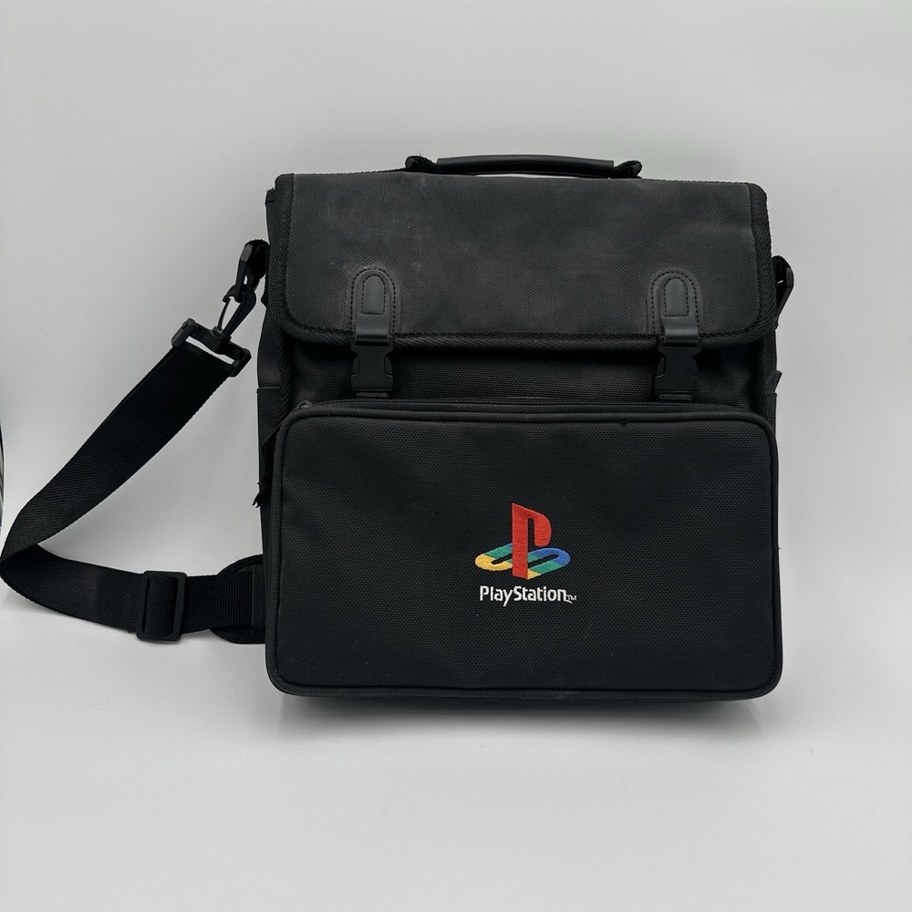 Vintage Official Sony Playstation PS1 System Carrying Case Travel Shoulder Bag